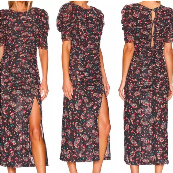 Free People Floral Print Midi Dress - Picture 9 of 9